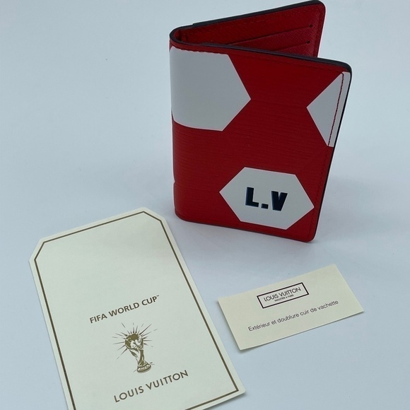 NWT LOUIS VUITTON Hexagonal FIFA World Cup Rouge Pocket Organizer; RARE - Picture 4 of 7